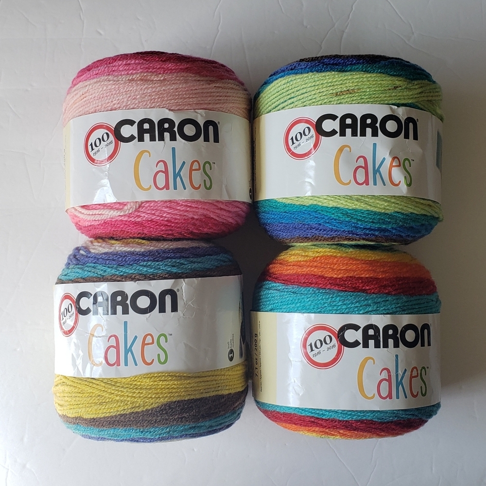 Caron Cakes Yarn lot of 4